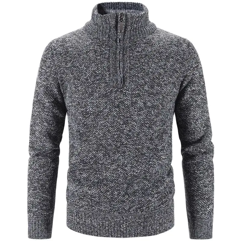 Winter Mens Fleece Thick Sweater Half Zipper Turtleneck Warm Pullover Quality Male Slim Knitted Wool Sweaters Spring M-3XL
Winter Mens Fleece Thick Sweater Half Zipper Turtleneck Warm Pullover Quality Male Slim Knitted Wool Sweaters Spring M-3XL