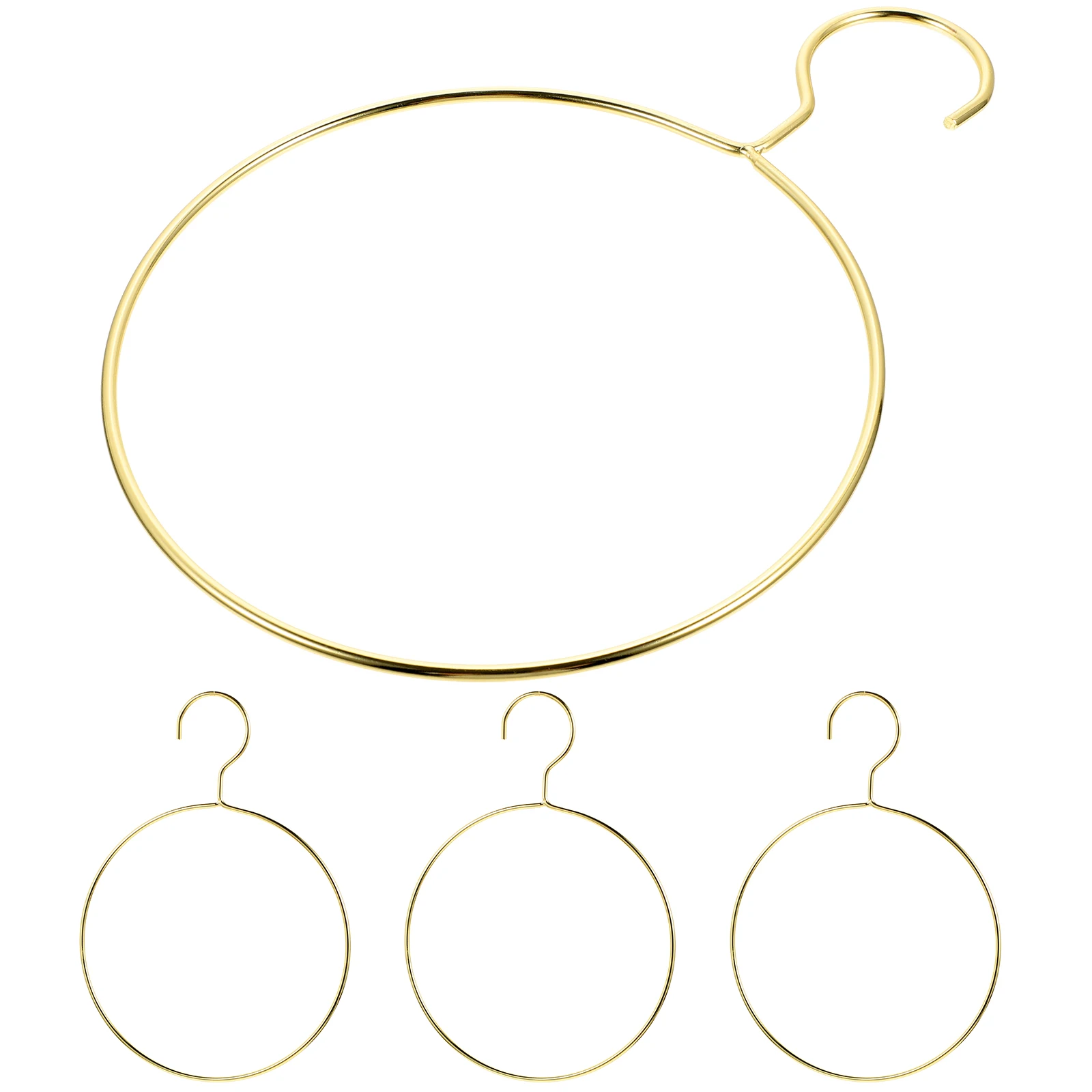 4pcs Golden Round Metal Scarf Hangers for Closet Heavy Duty Smooth Surface Wardrobe Tie Racks Clothes Hanger Household Storage
4pcs Golden Round Metal Scarf Hangers for Closet Heavy Duty Smooth Surface Wardrobe Tie Racks Clothes Hanger Household Storage