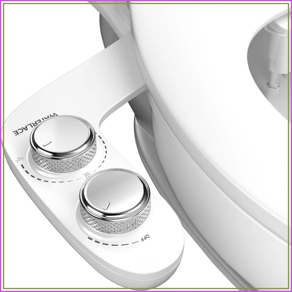 Dual Nozzle Bidet Attachment for Toilet Seat - Non Electric Self Cleaning Sprayer, Adjustable Water Pressure, Universal Fit, Ultra-Thin Design
Dual Nozzle Bidet Attachment for Toilet Seat - Non Electric Self Cleaning Sprayer, Adjustable Water Pressure, Universal Fit, Ultra-Thin Design