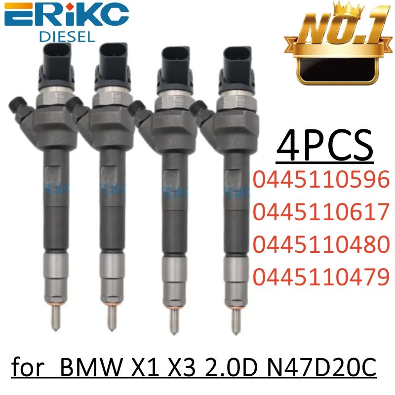 0445110596 0445110617 0445110480 0445110479 Original Common Rail Injector for BMW X1 X3 2.0D N47D20C
0445110596 0445110617 0445110480 0445110479 Original Common Rail Injector for BMW X1 X3 2.0D N47D20C