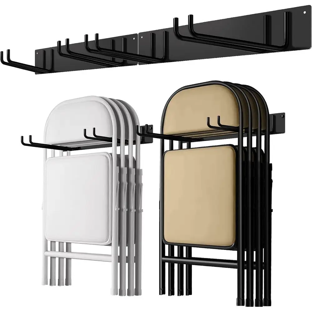 2-Pack Wall-Mounted Chair and Garden Tool Storage Rack Organizer
2-Pack Wall-Mounted Chair and Garden Tool Storage Rack Organizer