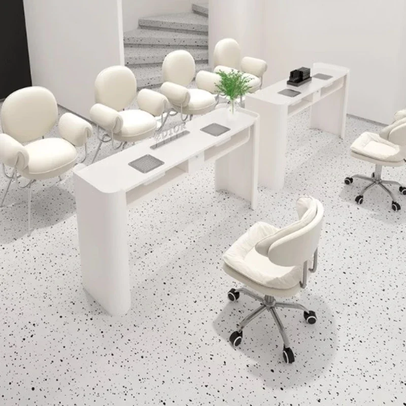Professionals Kawaii Nail Desk White Nordic Aesthetic Stand Light Luxury Nail Table Tavolo Per Unghie Salon Equipment Furniture
Professionals Kawaii Nail Desk White Nordic Aesthetic Stand Light Luxury Nail Table Tavolo Per Unghie Salon Equipment Furniture