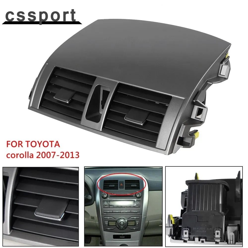 Dash Center A/c Air Vent Upper Bezel Trim A/c Air Duct Outlet Vent Assembly fit for 08-13 Toyota Corolla 55663-02060 55670-02160
Dash Center A/c Air Vent Upper Bezel Trim A/c Air Duct Outlet Vent Assembly fit for 08-13 Toyota Corolla 55663-02060 55670-02160