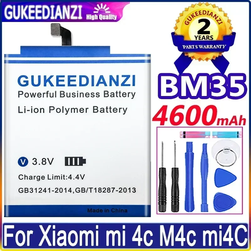 Mobile Phone Batteries For Xiaomi Mi4C Mi 4C For Xiao mi BM35 Smartphone Battery High Capacity 4600mAh
Mobile Phone Batteries For Xiaomi Mi4C Mi 4C For Xiao mi BM35 Smartphone Battery High Capacity 4600mAh