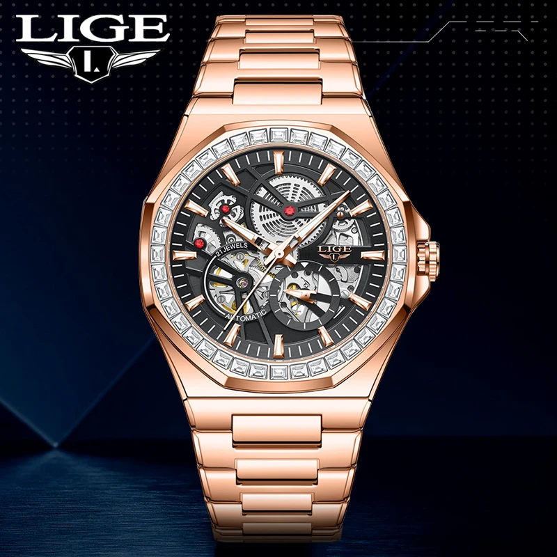 LIGE 2026 Mechanical Watches Men Fashion Top Luxury Automatic Mens Watch Waterproof Luminous Tourbillon Wristwatch Reloj Hombre
LIGE 2026 Mechanical Watches Men Fashion Top Luxury Automatic Mens Watch Waterproof Luminous Tourbillon Wristwatch Reloj Hombre