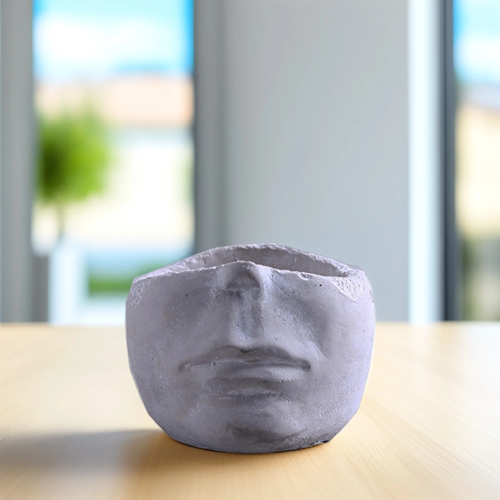 Face Design Cement Planter Desktop Decor Face Design Flowerpot Desktop Decor nament Bonsai Container Plant Pot
Face Design Cement Planter Desktop Decor Face Design Flowerpot Desktop Decor nament Bonsai Container Plant Pot