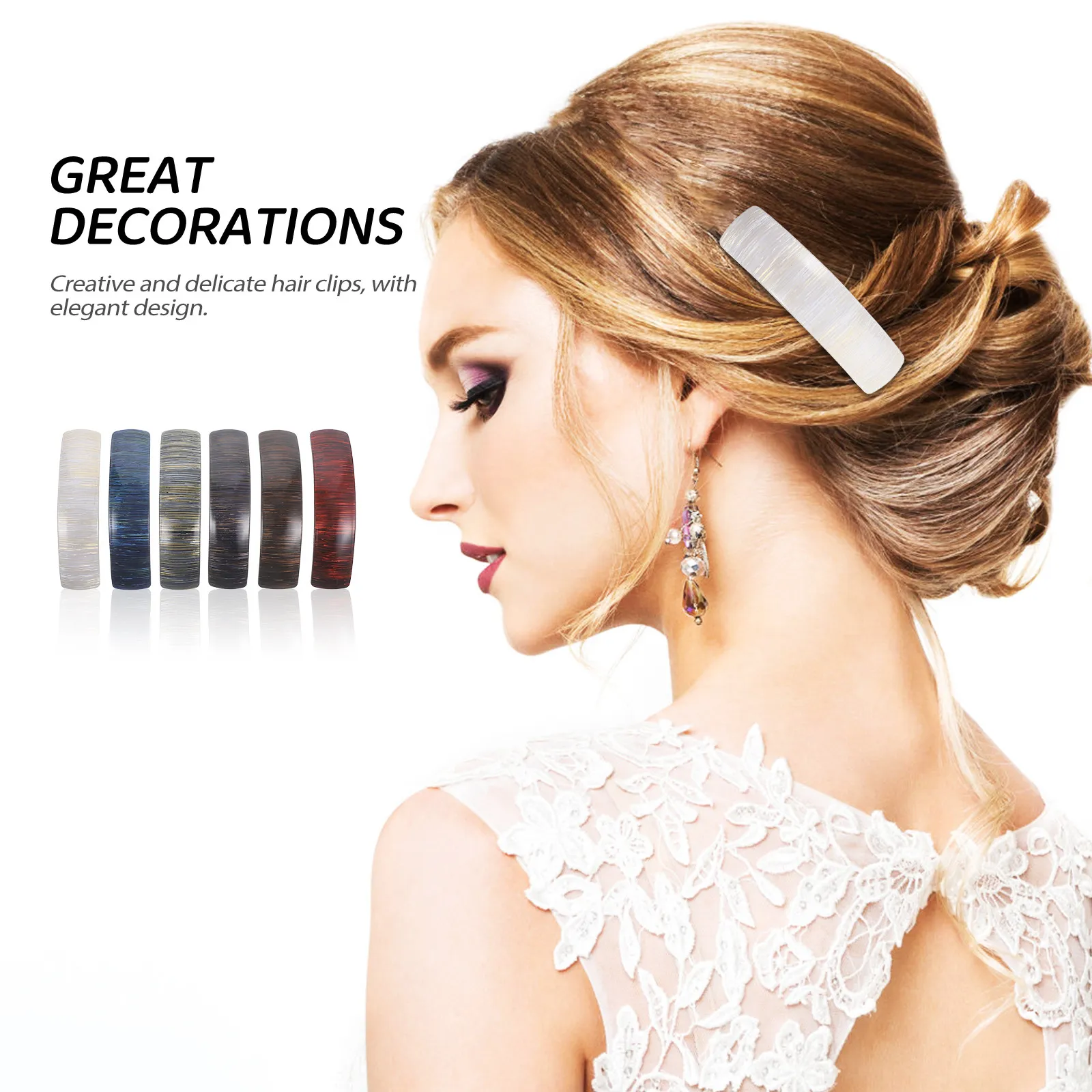 6Pcs Stylish Hair Clips Metal Acrylic Elegant Decorative Hairpins for Women Girls Secure Hold Daily Use Accessories
6Pcs Stylish Hair Clips Metal Acrylic Elegant Decorative Hairpins for Women Girls Secure Hold Daily Use Accessories