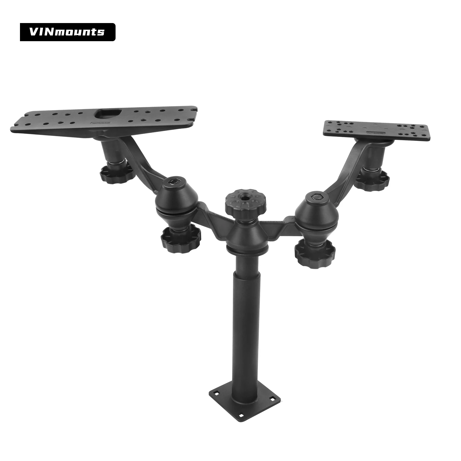 VINmounts Fish Finder Mount Telescopic Adjustable 15–20.7 Inch Dual Base (One Large + One Small Plate) Marine Aluminum Bracket
VINmounts Fish Finder Mount Telescopic Adjustable 15–20.7 Inch Dual Base (One Large + One Small Plate) Marine Aluminum Bracket