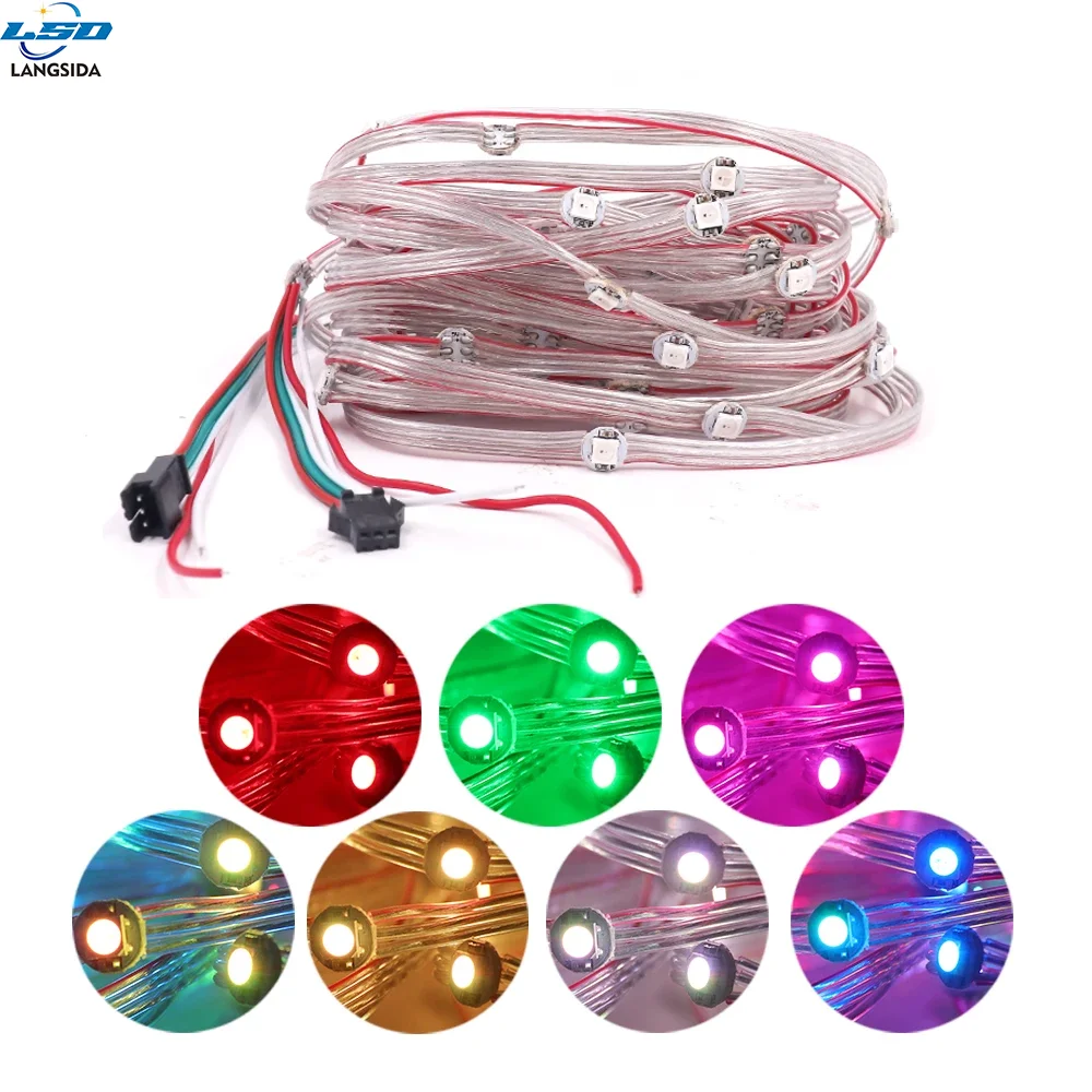 WS2812B Module LED Strip, with a 10-centimeter cable, 5V power supply, and built-in SMD5050 independent RGB LEDs
WS2812B Module LED Strip, with a 10-centimeter cable, 5V power supply, and built-in SMD5050 independent RGB LEDs