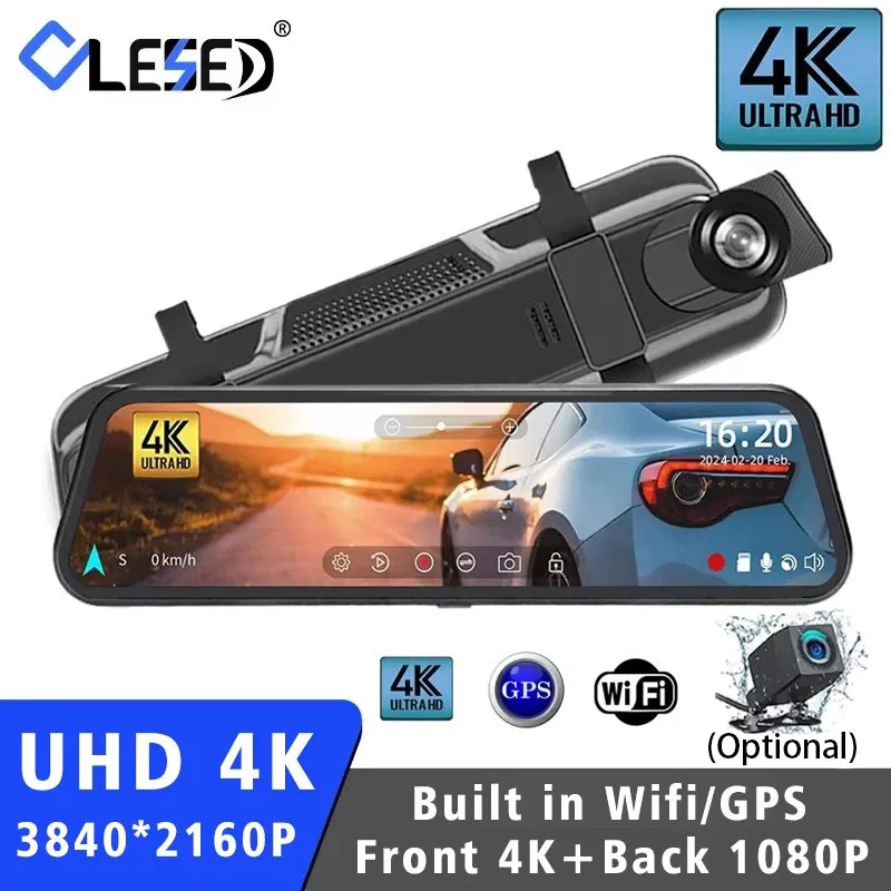 Зеркало-видеорегистратор, 10 дюймов, 4K 2160P, GPS, Wi-Fi
Зеркало-видеорегистратор, 10 дюймов, 4K 2160P, GPS, Wi-Fi