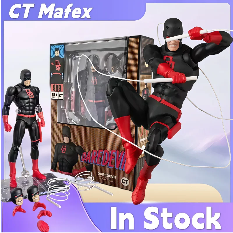 Коллекционная фигурка CT Mafex Daredevil Black Daredevil (комикс-версия) с подвижными суставами, модель для фанатов, аниме-мерч, подарок, игрушка
Коллекционная фигурка CT Mafex Daredevil Black Daredevil (комикс-версия) с подвижными суставами, модель для фанатов, аниме-мерч, подарок, игрушка
