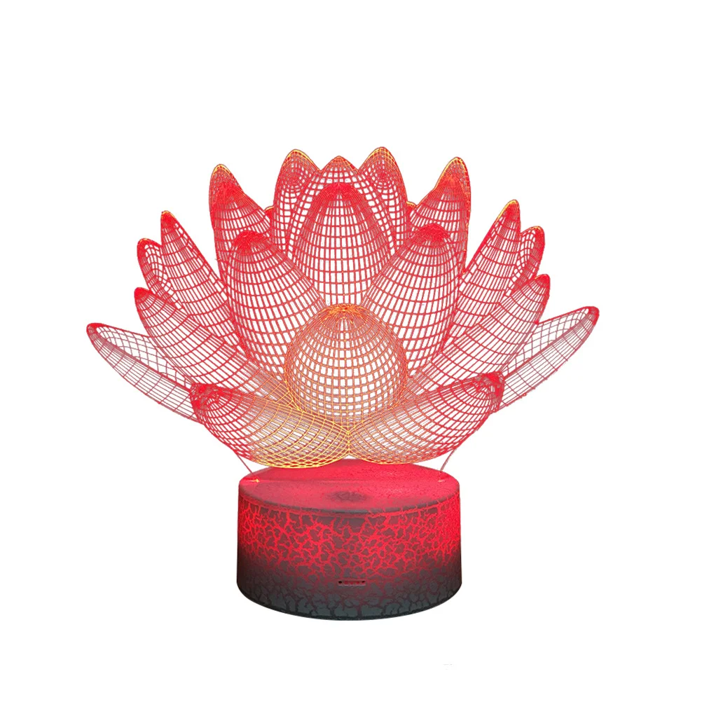 3D Illusion Lotus Night Lamp Touch White Crack Base Operated Decorative LED Lamp for Room
3D Illusion Lotus Night Lamp Touch White Crack Base Operated Decorative LED Lamp for Room