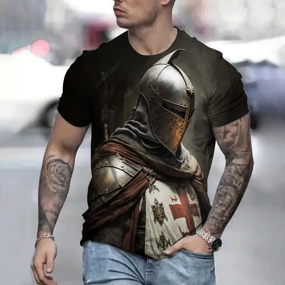 T-shirt: Retro Estiva, Templar Knight T-shirt, Stampata 3D T-shirt, Da Uomo Casual Streetwear, Coppiia T-shirt, Manica Corta
T-shirt: Retro Estiva, Templar Knight T-shirt, Stampata 3D T-shirt, Da Uomo Casual Streetwear, Coppiia T-shirt, Manica Corta