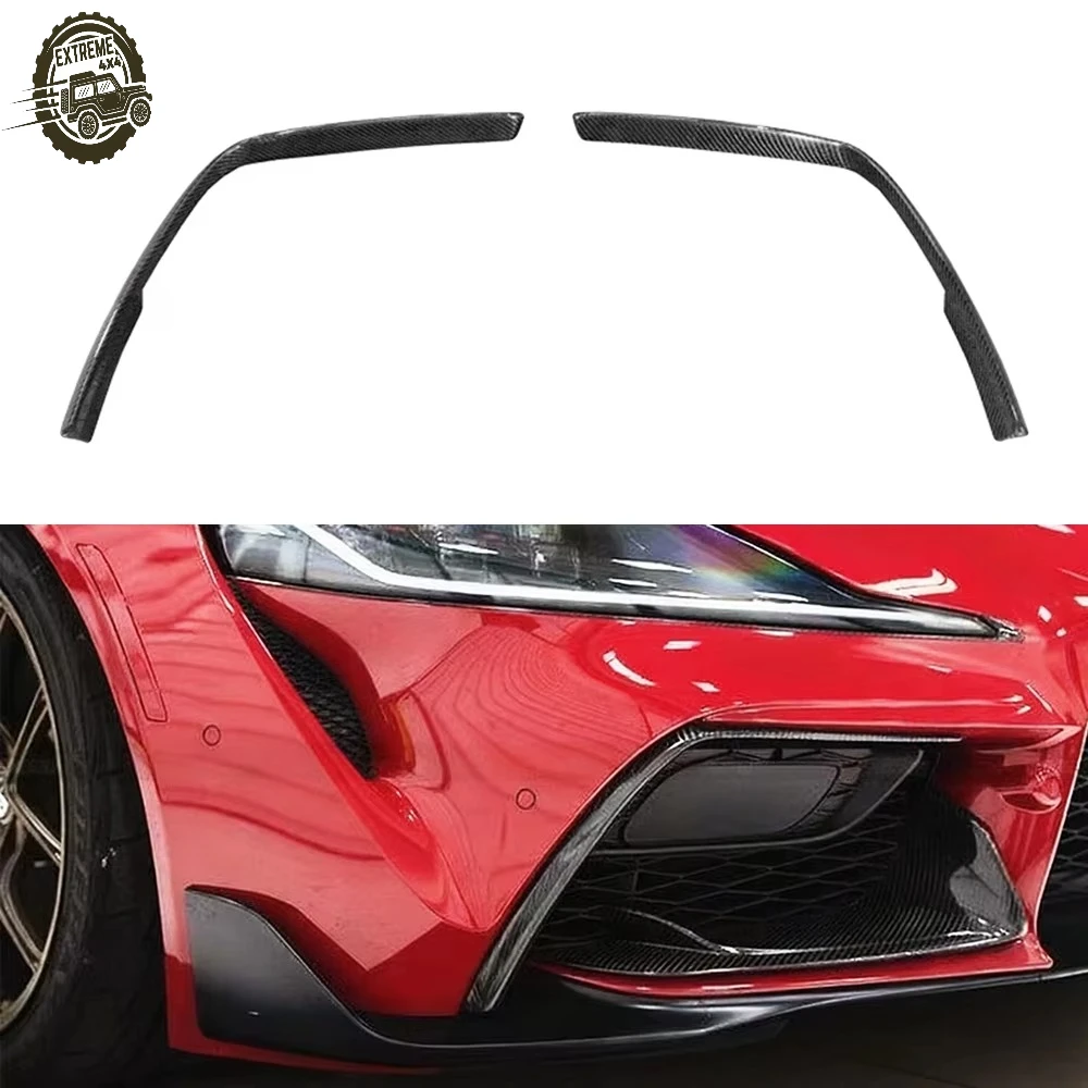 Real Carbon Fiber Front Bumper Vents Trim Exterior Accessories for Supra A90 MKV A91 Front Canards
Real Carbon Fiber Front Bumper Vents Trim Exterior Accessories for Supra A90 MKV A91 Front Canards
