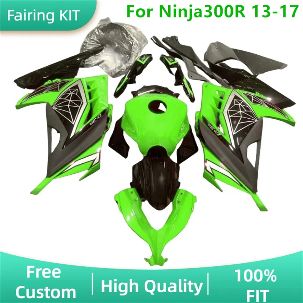 Injection Mold 100% Fit for Kawasaki Ninja-300R 13 14 15 16 17 EX300R 2013 2014 2015 2016 2017 ABS Road Racing Body Fairing Kit
Injection Mold 100% Fit for Kawasaki Ninja-300R 13 14 15 16 17 EX300R 2013 2014 2015 2016 2017 ABS Road Racing Body Fairing Kit