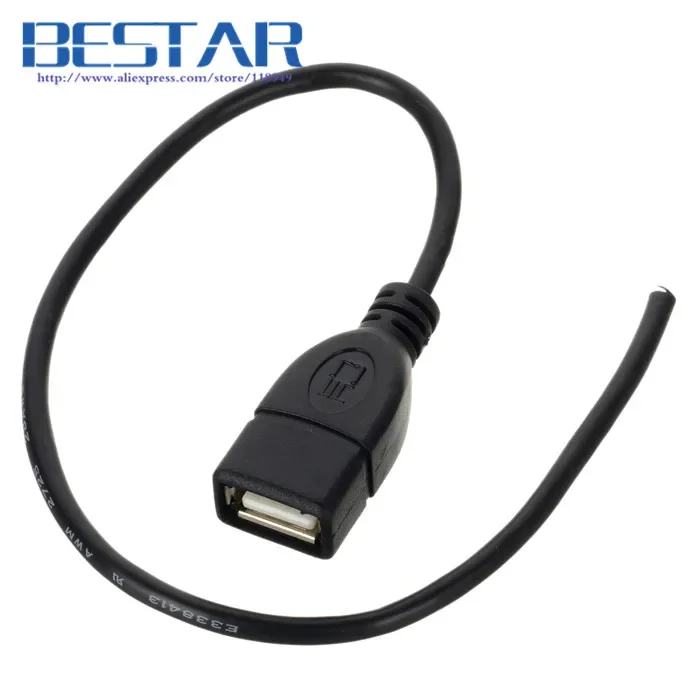 USB2.0 USB 2.0 типа A «мама» на 4 провода открытый кабель для DIY OEM черный цвет 30 см 0,3 м 1 фута
USB2.0 USB 2.0 типа A «мама» на 4 провода открытый кабель для DIY OEM черный цвет 30 см 0,3 м 1 фута