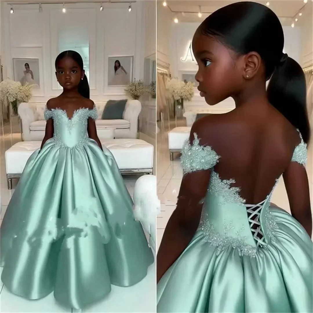 Customized Sky Blue Flower Girl Dress For Wedding Floor Length Puffy Applique Kids Birthday Party First Communion Ball Gown
Customized Sky Blue Flower Girl Dress For Wedding Floor Length Puffy Applique Kids Birthday Party First Communion Ball Gown