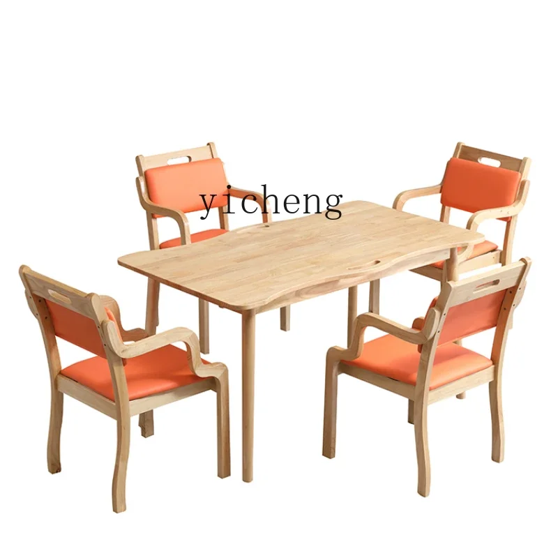 ZK solid wood dining table and chair combination nursing home apartment furniture leisure table home accessories
ZK solid wood dining table and chair combination nursing home apartment furniture leisure table home accessories