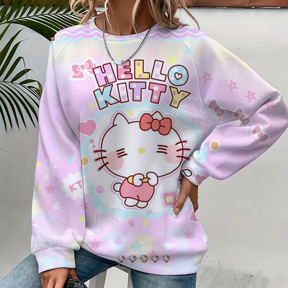 O Neck Hello Kitty Women's Long Sleeve Sweatshirts Youthful Woman Clothes Party Y2k Streetwear Pullovers High Quality 2024 New
O Neck Hello Kitty Women's Long Sleeve Sweatshirts Youthful Woman Clothes Party Y2k Streetwear Pullovers High Quality 2024 New