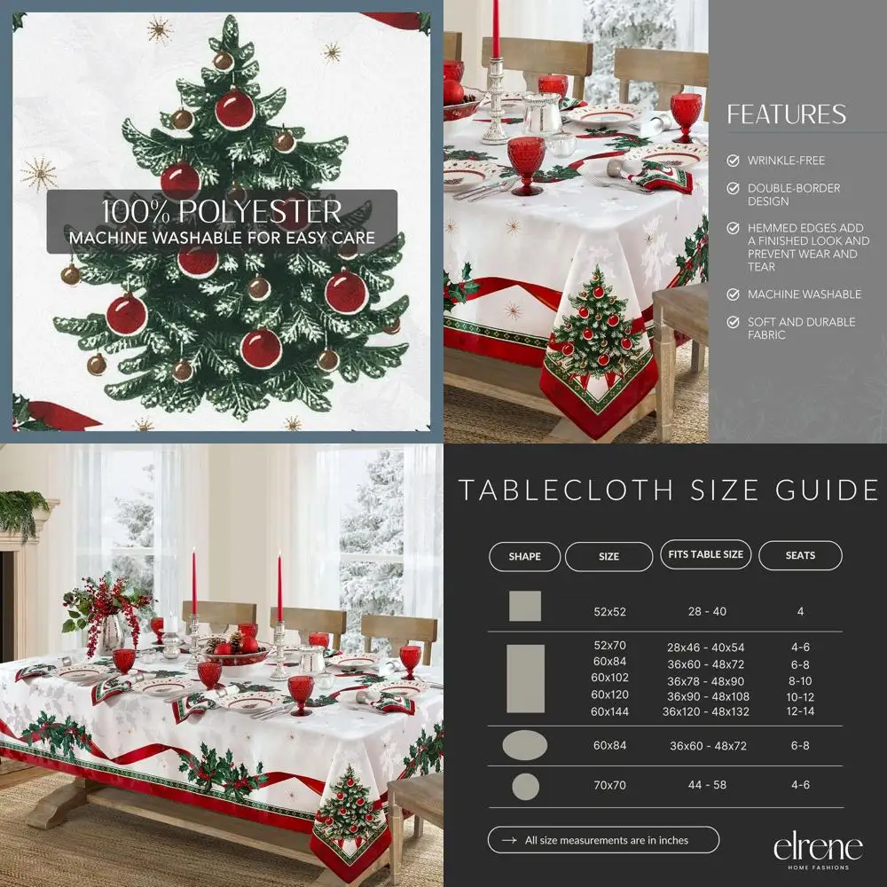 Villeroy & Boch Toy's Delight Christmas Tablecloth, 60x102, Wrinkle-Resistant, Multicolored Fabric, Holiday Decor
Villeroy & Boch Toy's Delight Christmas Tablecloth, 60x102, Wrinkle-Resistant, Multicolored Fabric, Holiday Decor