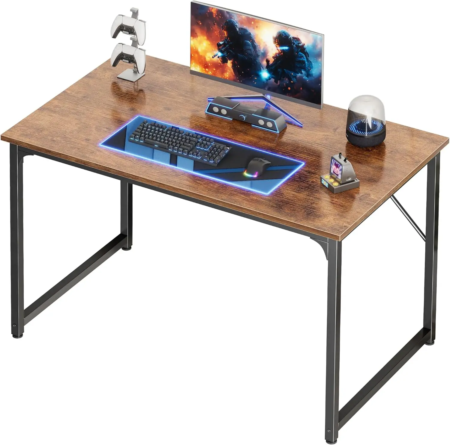 Rustic Brown Computer Desk with Deeper Desktop, 40" x 24", Metal Frame, Versatile Writing Workstation for Home Office, Study, Bedroom, Gaming, and Remote Work
Rustic Brown Computer Desk with Deeper Desktop, 40" x 24", Metal Frame, Versatile Writing Workstation for Home Office, Study, Bedroom, Gaming, and Remote Work