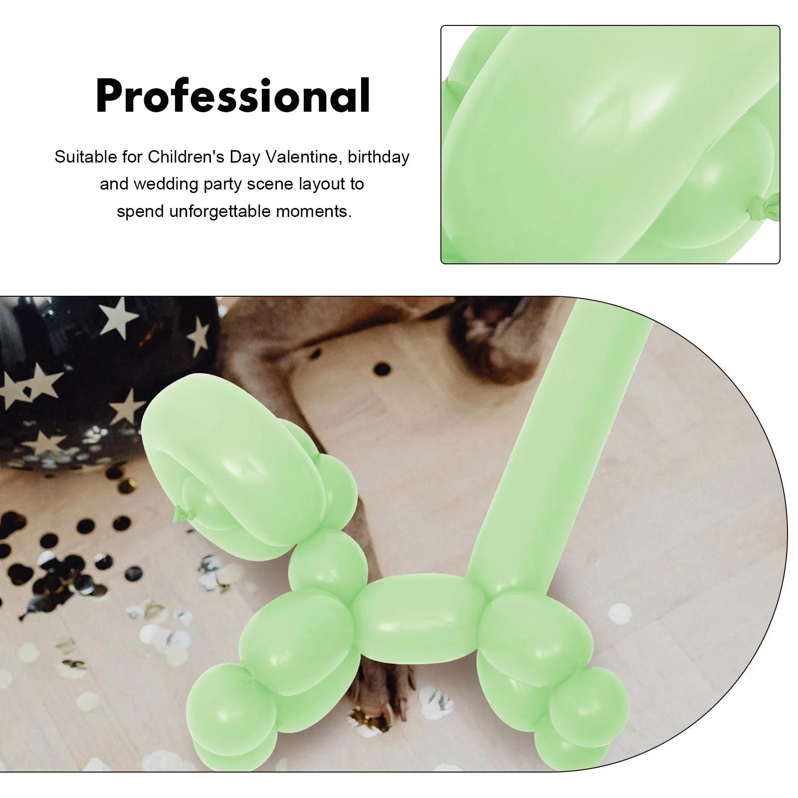 100 Pcs 8g Long Strips Decorative Twisting Long Balloons Decors Balloons Birthday Party Wedding Photo Props DIY
100 Pcs 8g Long Strips Decorative Twisting Long Balloons Decors Balloons Birthday Party Wedding Photo Props DIY