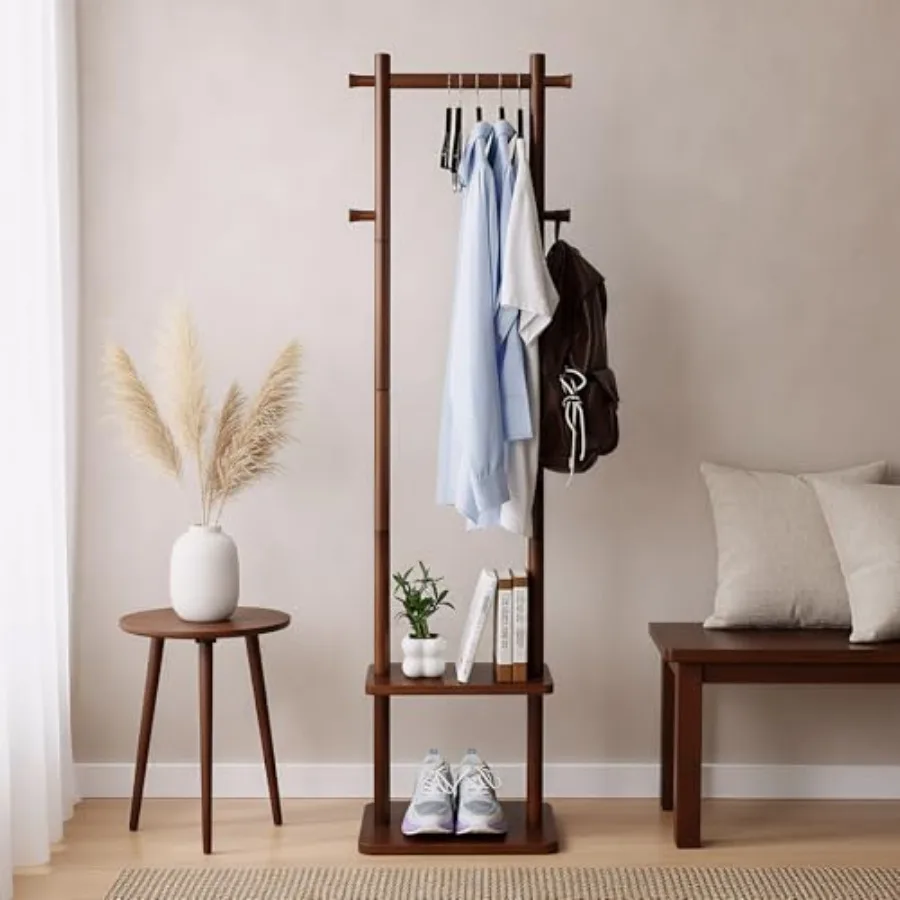 Coat RackWooden Coat Rack Freestanding Standing Coat Racks Tree Clothes Hanger Stand with Stury Base for Entryway Livingroom Be
Coat RackWooden Coat Rack Freestanding Standing Coat Racks Tree Clothes Hanger Stand with Stury Base for Entryway Livingroom Be
