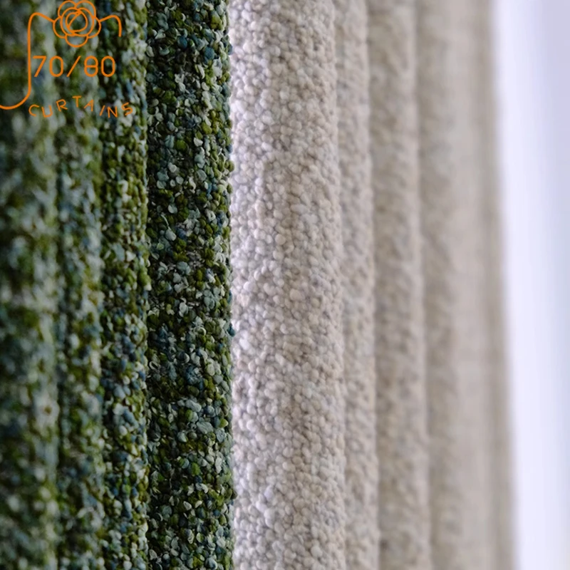 Custom Retro Wool Loop Woven Green Jacquard Thickened Chenille Thermal Shading Curtains for Living Room Bedroom French Window
Custom Retro Wool Loop Woven Green Jacquard Thickened Chenille Thermal Shading Curtains for Living Room Bedroom French Window