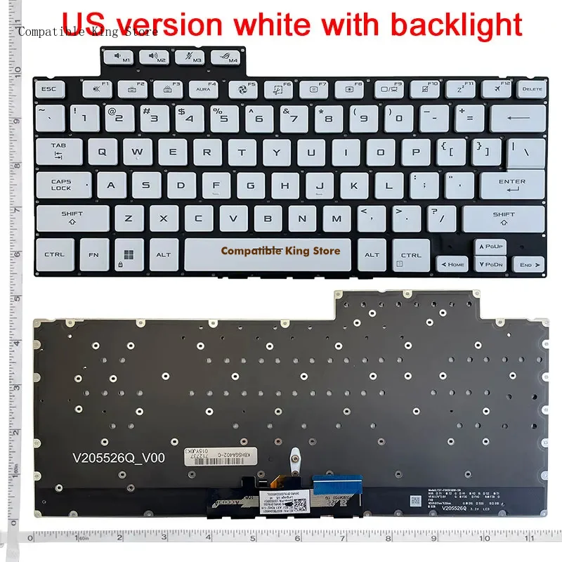 L+US Laptop Keyboard Backlight New For ASUS ROG Zephyrus G14 GA402 GA402RK GA402RJ GA402R GA402RU GA402X GA402XV
L+US Laptop Keyboard Backlight New For ASUS ROG Zephyrus G14 GA402 GA402RK GA402RJ GA402R GA402RU GA402X GA402XV