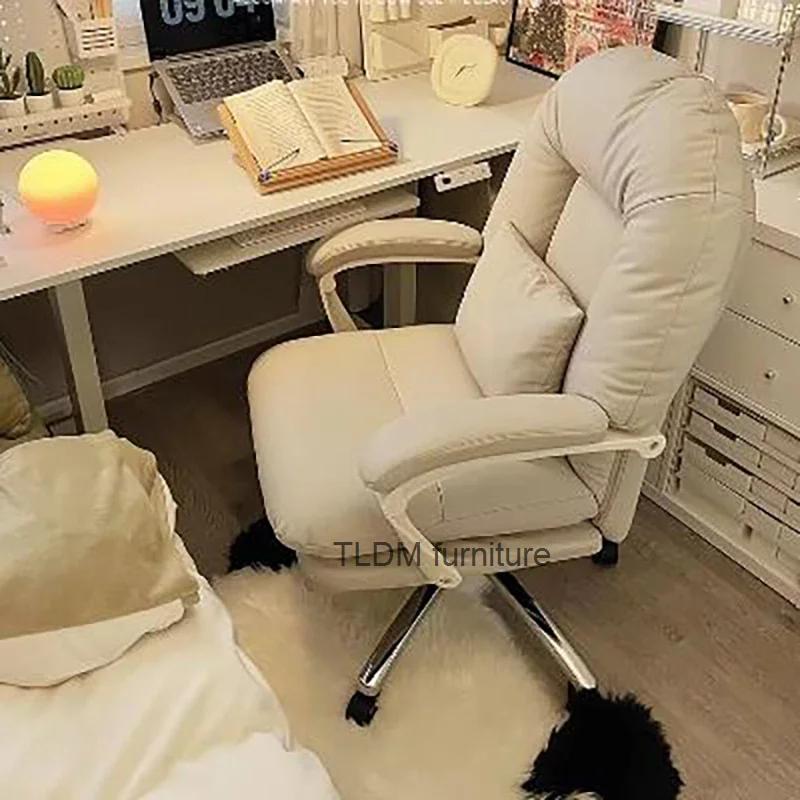 Modern White Office Chair Comfortable Luxury Relax Nordic Gaming Chair Ergonomic Comfy Computerstol Og Skrivebord Furniture
Modern White Office Chair Comfortable Luxury Relax Nordic Gaming Chair Ergonomic Comfy Computerstol Og Skrivebord Furniture
