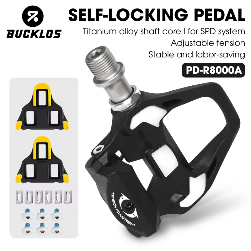 BUCKLOS Premium Bike Pedal Cleats Adjustable Secure Bicycle Self Locking Durable Road Bike Pedals for Enhanced Cycling Parts
BUCKLOS Premium Bike Pedal Cleats Adjustable Secure Bicycle Self Locking Durable Road Bike Pedals for Enhanced Cycling Parts