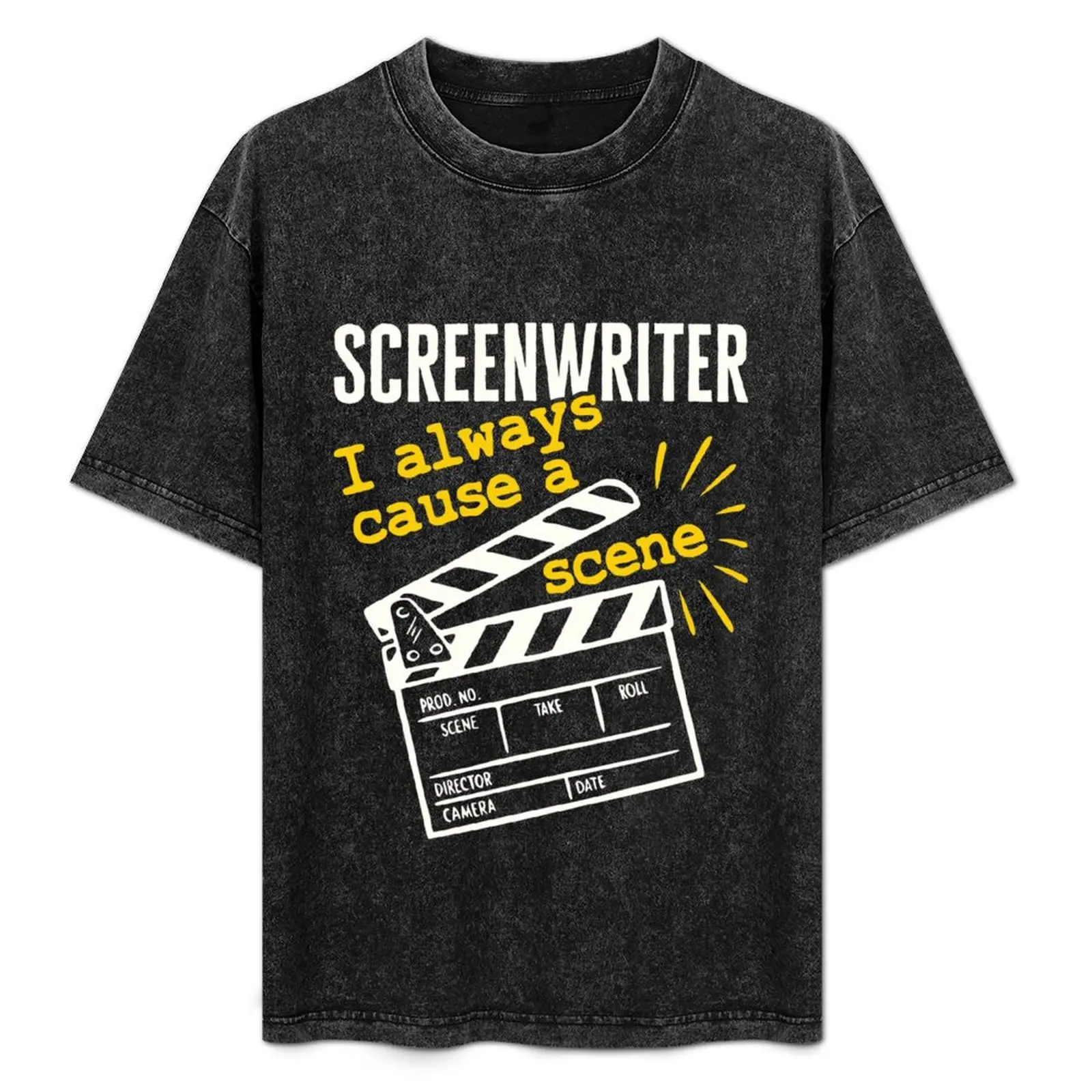 Funny Screenwriter I Always Cause a Scene T-Shirt boys animal print oversized anime clothes t shirt for men
Funny Screenwriter I Always Cause a Scene T-Shirt boys animal print oversized anime clothes t shirt for men