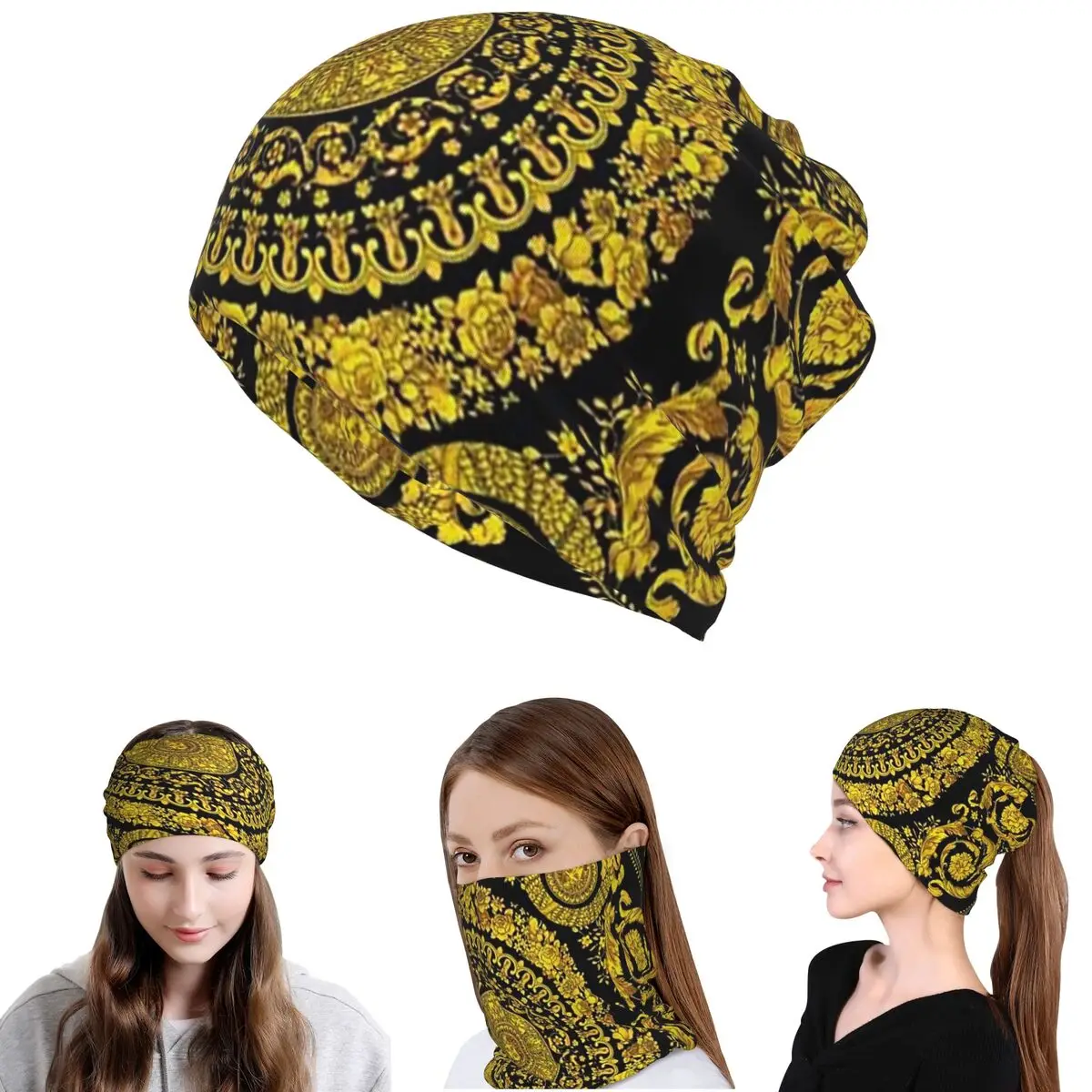 Decorative Golden Medallion Baroque Bandana Neck Cover Mask Scarf Multi-use Balaclava Beanies Hat Unisex Adult All Season
Decorative Golden Medallion Baroque Bandana Neck Cover Mask Scarf Multi-use Balaclava Beanies Hat Unisex Adult All Season