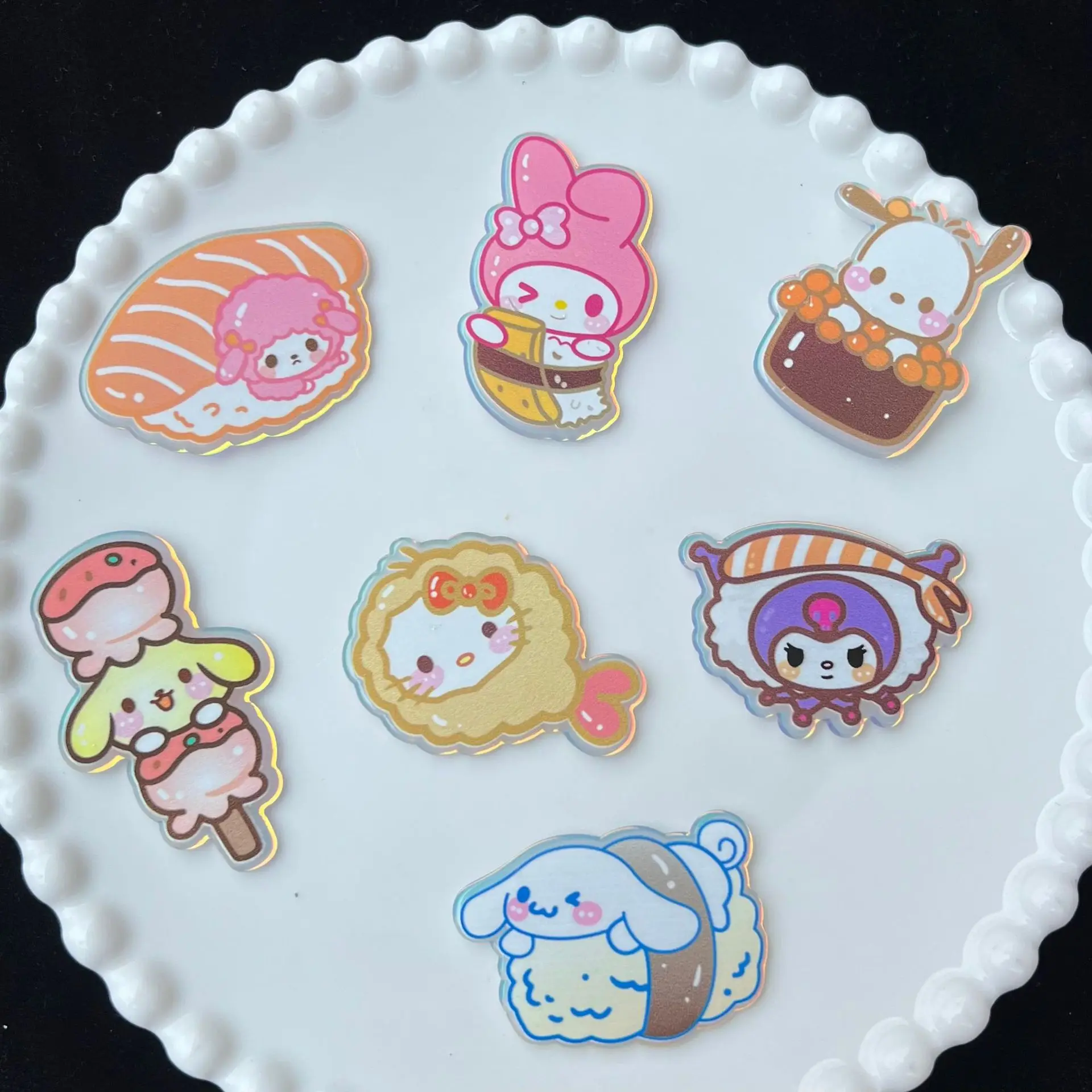 Кавайные аксессуары из аниме смолы Sanrios My Melody Kuromi Cinnamoroll, милый мультяшный «сделай сам», Шпилька для волос, материалы для головных уборов, подарок
Кавайные аксессуары из аниме смолы Sanrios My Melody Kuromi Cinnamoroll, милый мультяшный «сделай сам», Шпилька для волос, материалы для головных уборов, подарок