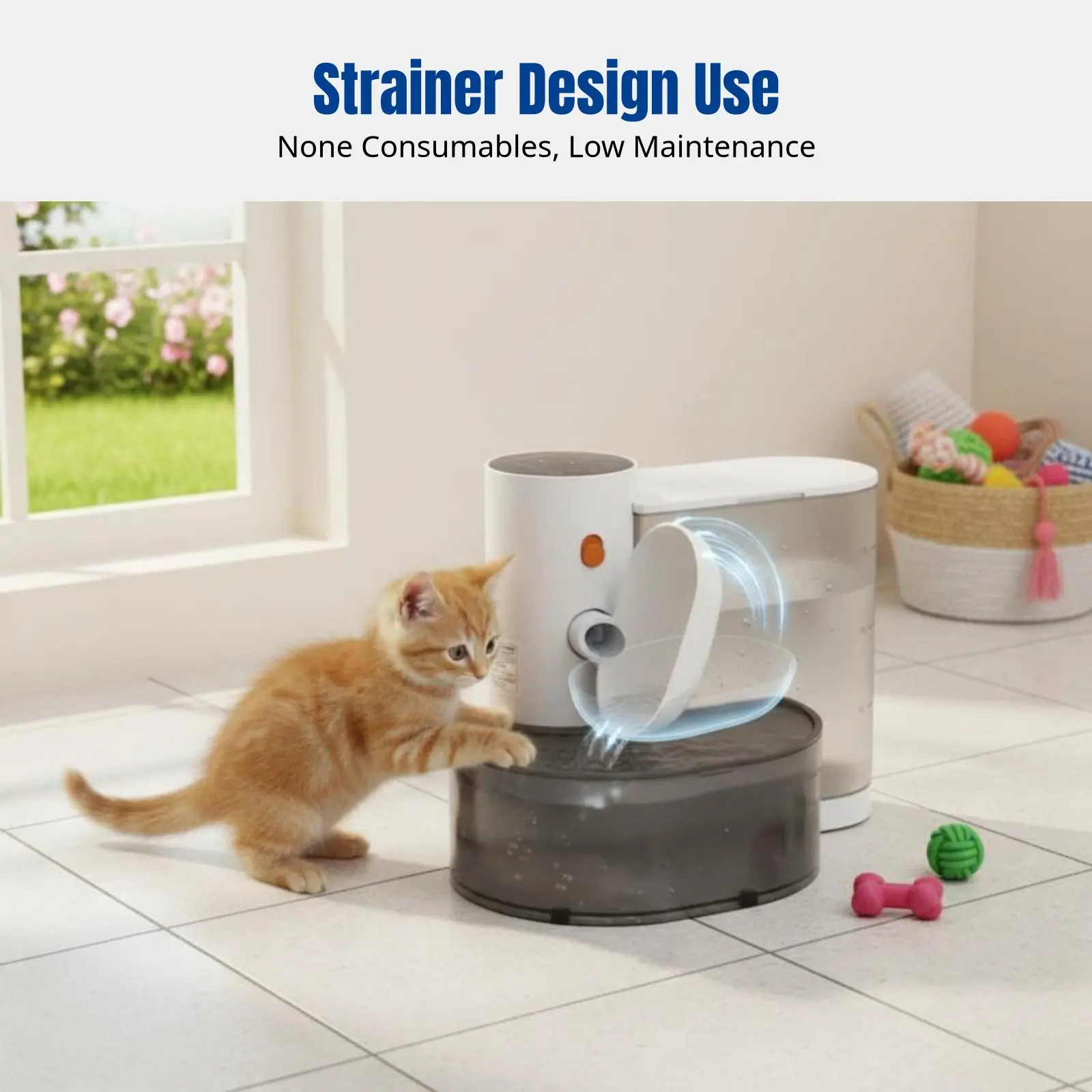 Tilted Pet Water Fountain, Automatic Cat Water Dispenser, Flowing Water, Rechargeable, Easy Maintenance
Tilted Pet Water Fountain, Automatic Cat Water Dispenser, Flowing Water, Rechargeable, Easy Maintenance