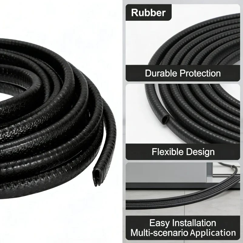 6/10M Rubber Edge Trim Guard U Channel Edge Protector Seal Strip with Metal Clips for Car Door Sheet Metal Hatches Table Corners
6/10M Rubber Edge Trim Guard U Channel Edge Protector Seal Strip with Metal Clips for Car Door Sheet Metal Hatches Table Corners