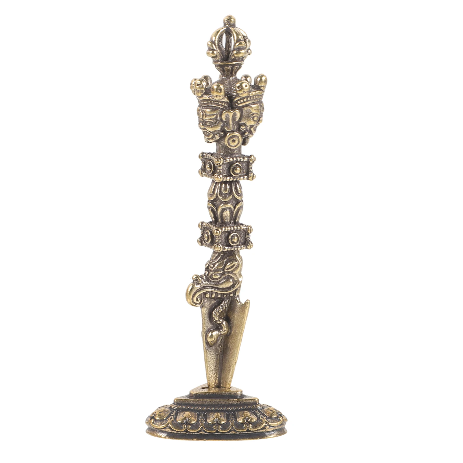 Vajra Pestle Copper Craft Tibetan Decor Home Office Table nament Statue Desktop Metal Vintage Unique Gift Retro Shaped
Vajra Pestle Copper Craft Tibetan Decor Home Office Table nament Statue Desktop Metal Vintage Unique Gift Retro Shaped