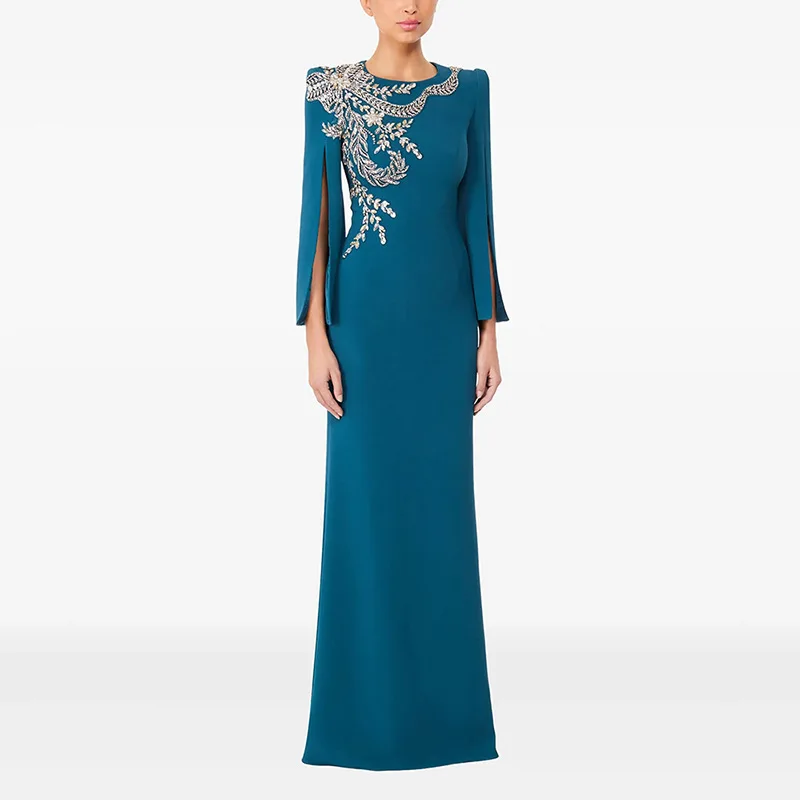 Evening Long Dress 2026 New European and American Style Split Sleeve Heavy Industry Beads Diamond-Embedded Long Dress
Evening Long Dress 2026 New European and American Style Split Sleeve Heavy Industry Beads Diamond-Embedded Long Dress