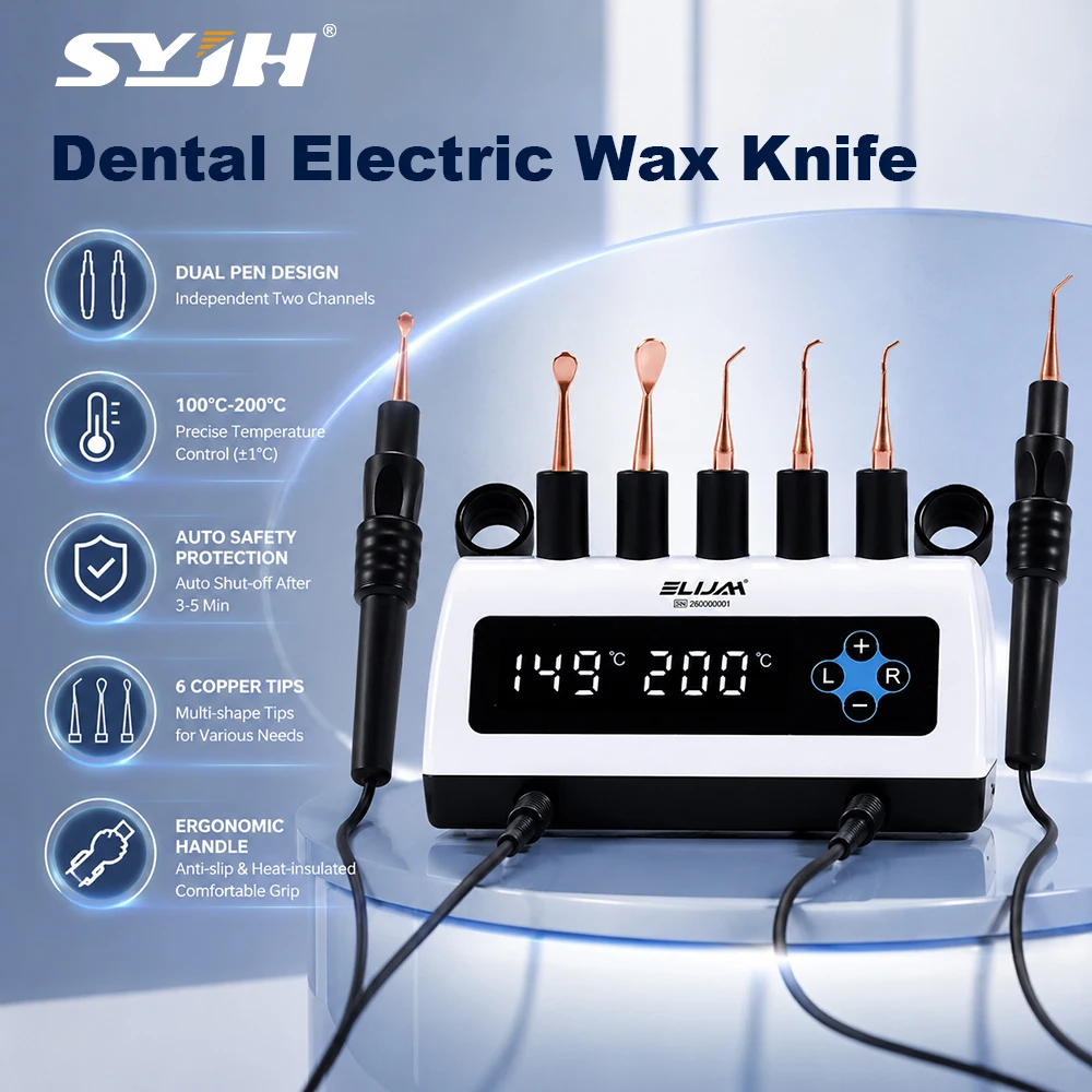 Prevent Scalding with 6 Tips Dental Electric Wax Knife Double Pen Dentistry Carving Model Dentistry Laboratory Equipment Tool
Prevent Scalding with 6 Tips Dental Electric Wax Knife Double Pen Dentistry Carving Model Dentistry Laboratory Equipment Tool