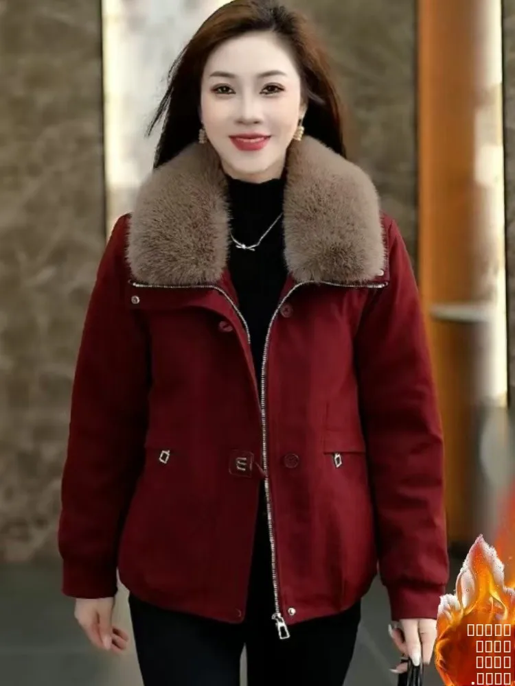 Ladies Thiened Fce Casual Winter Coat ort Cotton Jaet Warmth Mommy Winter Clothes Small Size Faionable Commute
Ladies Thiened Fce Casual Winter Coat ort Cotton Jaet Warmth Mommy Winter Clothes Small Size Faionable Commute