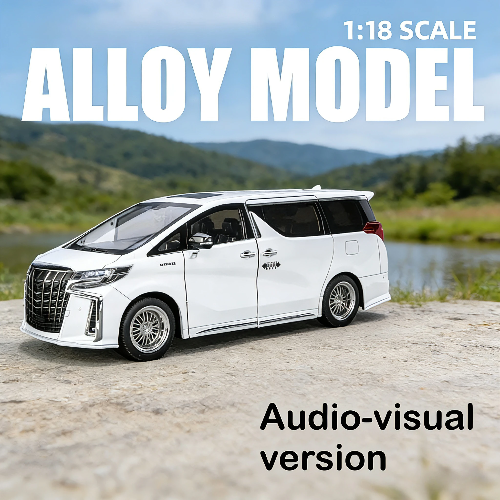 Sound and light version car model,1:18 scale, suitable for Alfa, multi-purpose van, aluminum alloy die-cast model,Gift ornaments
Sound and light version car model,1:18 scale, suitable for Alfa, multi-purpose van, aluminum alloy die-cast model,Gift ornaments