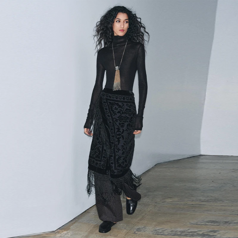 Stylish Girl Ethnic Style Printing Tassel Skirt Retro Casual Chic Long Dress Female Clothing 2026 New High-end Versatile Clothes
Stylish Girl Ethnic Style Printing Tassel Skirt Retro Casual Chic Long Dress Female Clothing 2026 New High-end Versatile Clothes