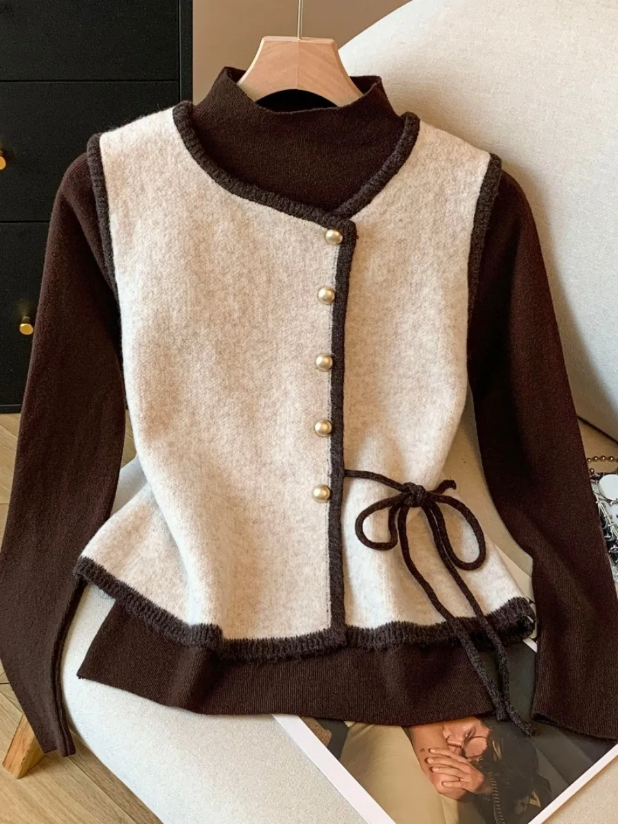 Women's Knitted Base irt f High Collar Layering Top Korean Sle Long Sve Regular Length Commute Friendly
Women's Knitted Base irt f High Collar Layering Top Korean Sle Long Sve Regular Length Commute Friendly