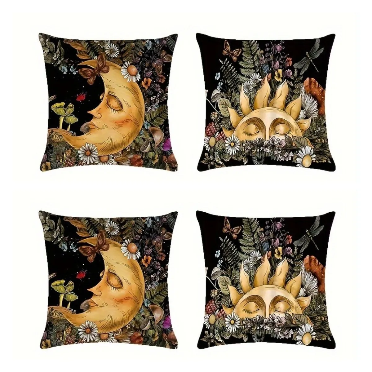4pcs Boho Style Colorful Sun and Moon Printed Throw Pillow Cover Cushion Pillow Case for Sofa Bed Car Living Room Home Decor
4pcs Boho Style Colorful Sun and Moon Printed Throw Pillow Cover Cushion Pillow Case for Sofa Bed Car Living Room Home Decor