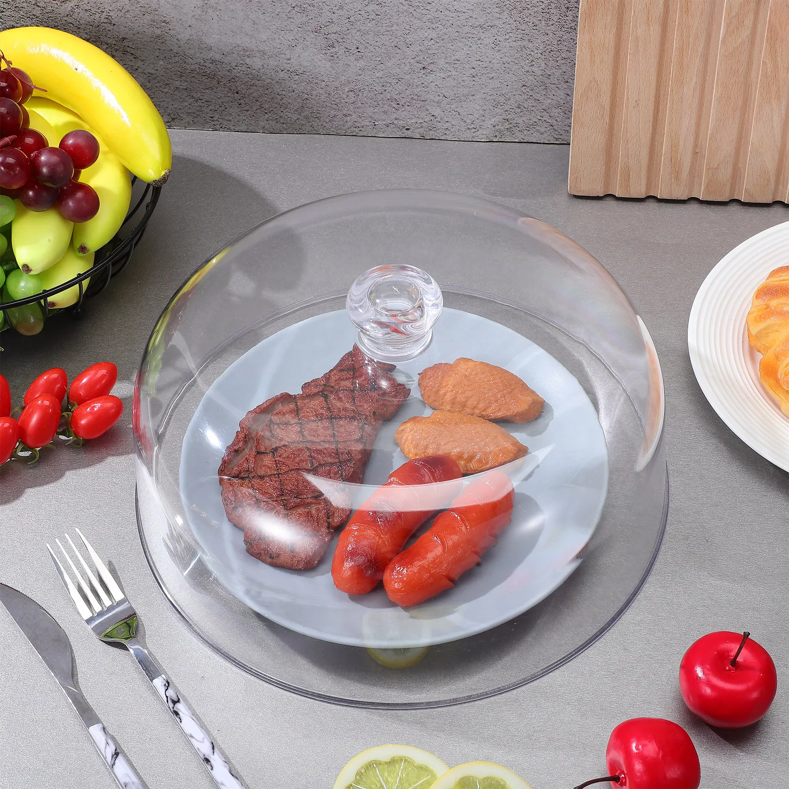 Transparent Clear Cake Dome Plastic Food Cover Reusable Protective Food Dome for Cake Tray Dessert Display Snack Serving
Transparent Clear Cake Dome Plastic Food Cover Reusable Protective Food Dome for Cake Tray Dessert Display Snack Serving