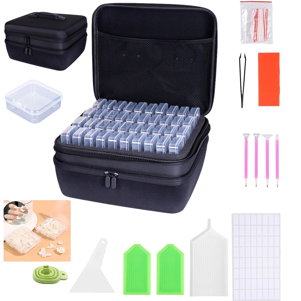 27/120 Bottles Storage Bag 5D Diamond Painting Accessories Tools Storage Box Carry Case Diamant Painting Tools Container Bag
27/120 Bottles Storage Bag 5D Diamond Painting Accessories Tools Storage Box Carry Case Diamant Painting Tools Container Bag