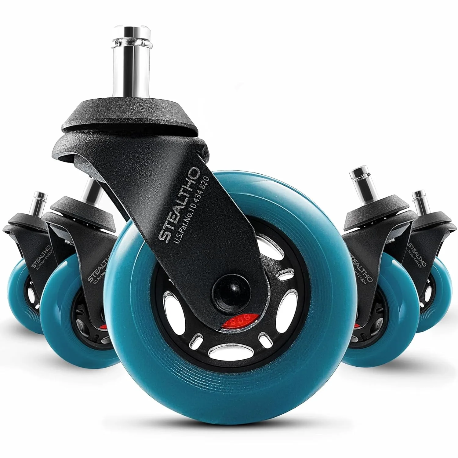 Office Chair Wheels Replacement for Hardwood Floors & Carpet, Set of 5 Heavy Duty Casters, Smooth Quiet Rolling, Universal Fit
Office Chair Wheels Replacement for Hardwood Floors & Carpet, Set of 5 Heavy Duty Casters, Smooth Quiet Rolling, Universal Fit