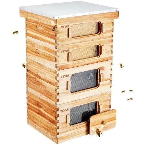 40 Frame Bee Hive Starter Kit - Beeswax-Coated Cedar, 2 Deep & 2 Medium Boxes, Langstroth Design, Acrylic Windows, Perfect for
40 Frame Bee Hive Starter Kit - Beeswax-Coated Cedar, 2 Deep & 2 Medium Boxes, Langstroth Design, Acrylic Windows, Perfect for