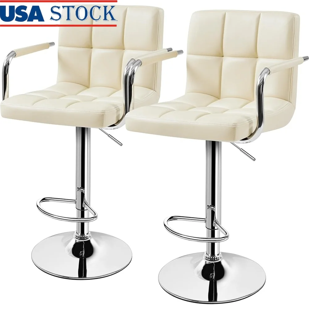 2PCS Adjustable Swivel Bar Stools Hydraulic PU Leather Kitchen Bar Chairs with Armrest Backrest Comfortable Footrest Dining Room
2PCS Adjustable Swivel Bar Stools Hydraulic PU Leather Kitchen Bar Chairs with Armrest Backrest Comfortable Footrest Dining Room