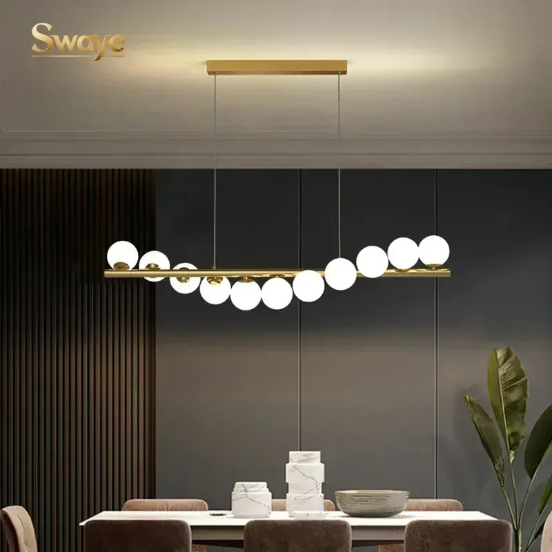 Modern Minimalist LED Ceiling Chandelier Lamp Glass Balls Creative Pendant Light Home Decoration for Bedroom Dinning Room Indoor
Modern Minimalist LED Ceiling Chandelier Lamp Glass Balls Creative Pendant Light Home Decoration for Bedroom Dinning Room Indoor